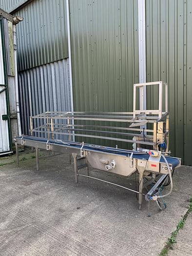 Sorting Line Conveyor with Crate Racking