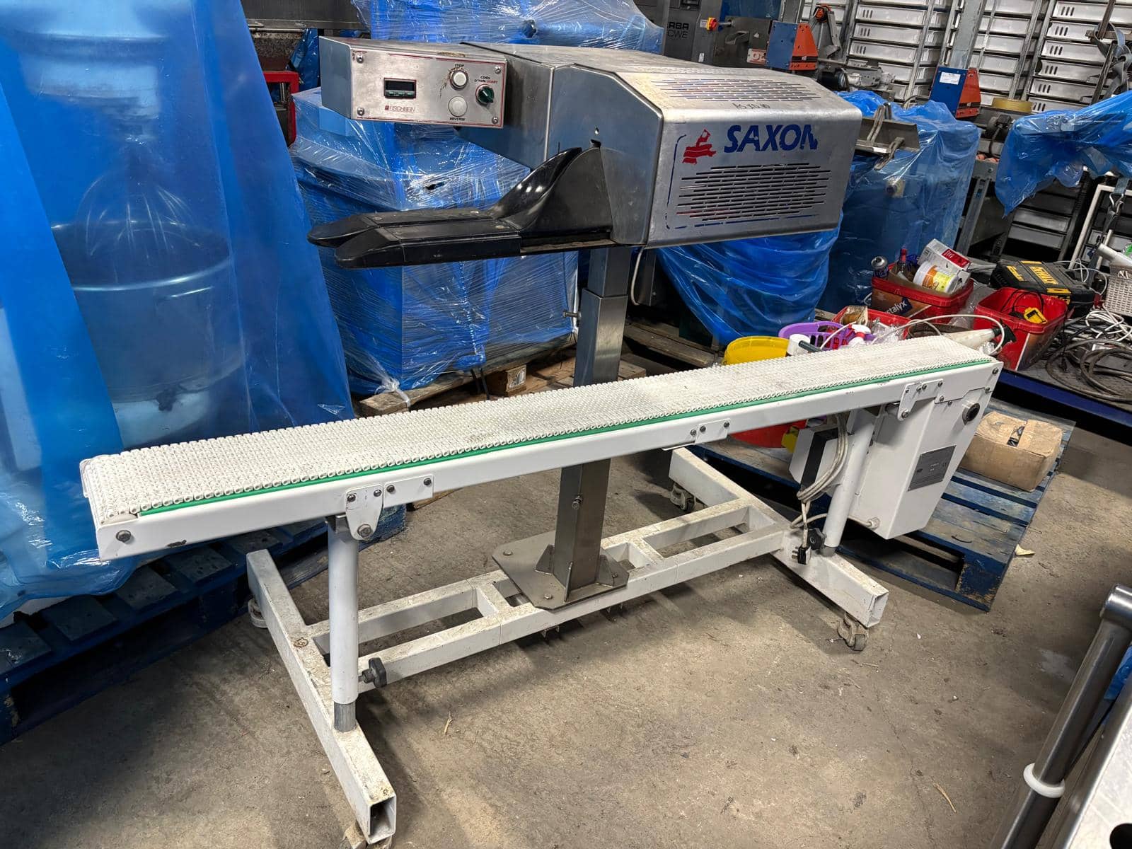 Saxon Bag Sealer with Conveyor
