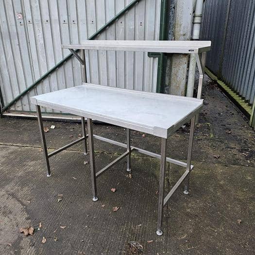 Stainless Steel Sideboard with Marble Worktop