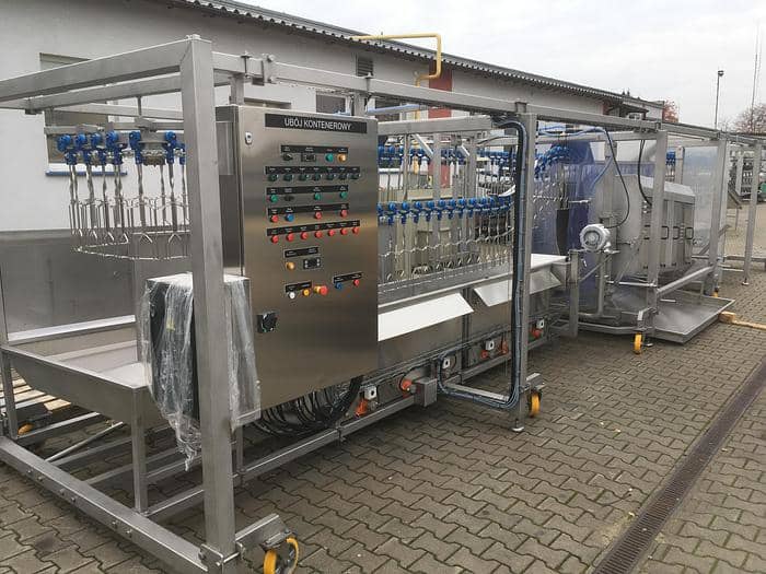 Poultry Machines Compact 500  birds per hour slaughterhouse